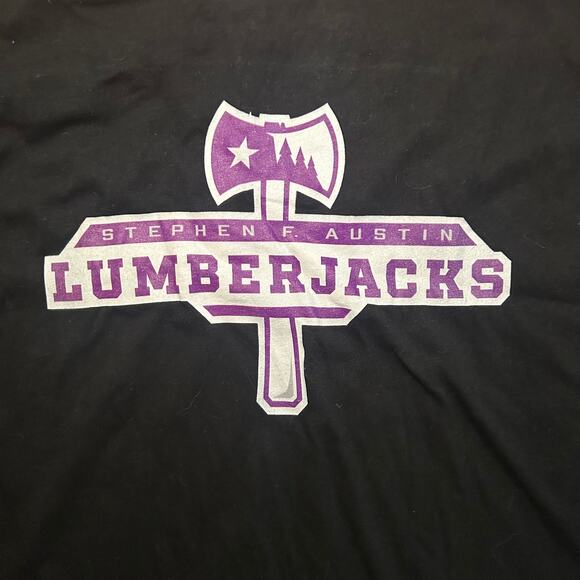Stephen F Austin Lumberjacks Primary Logo T-Shirt Large - Picture 2 of 5